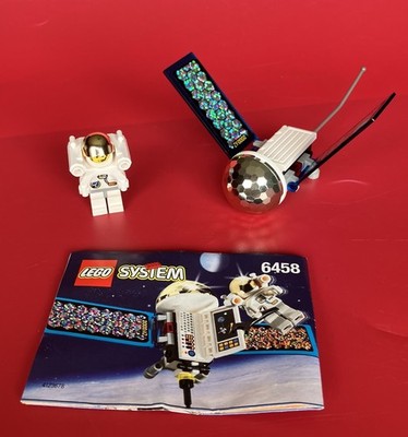 LEGO System 6458 Satellite and Astronaut Pieces with Manual MISSING ONE PIECE