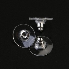  50 Pcs Earring Back Pad Backs for Jewelry of Earrings Studs Secure