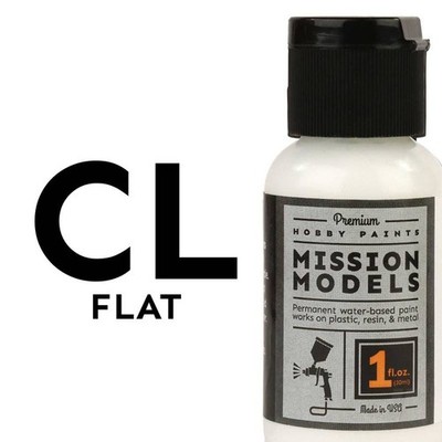 Mission Models flacher Klarlack (1 Unze) Acryl-Airbrushfarbe