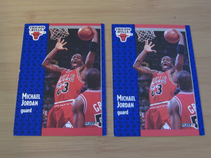 1991-92 Fleer - Michael Jordan #29 and All Star #211 4 Card Lot