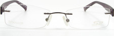 S2 by Seiko SZ100 676 Purple Titanium Rimless Eyeglasses 51-17-140 NEW