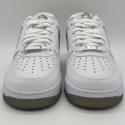 Nike Air Force 1 '07 White Neutral Olive Sneakers FJ4146-110 Mens