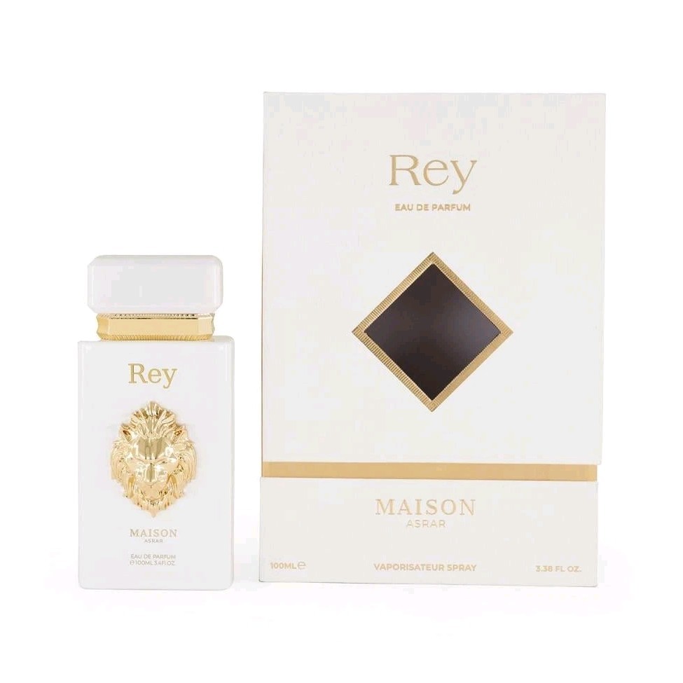 Maison Asrar Rey Eau de Parfum Spray 3.4 fl oz Fresh Spicy Citrus Regular