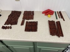 Vtg 1974 Playskool Original Lincoln Logs Frontiersman Set-Read-Incomplete