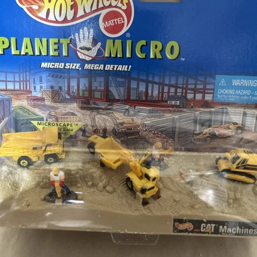 Hot Wheels Planet Micro CAT Machines Series 1  Set RARE Vintage box 3