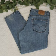 VTG Levis Mens Blue Jeans Style 550 Size 40/32 Made in USA Relaxed Fit