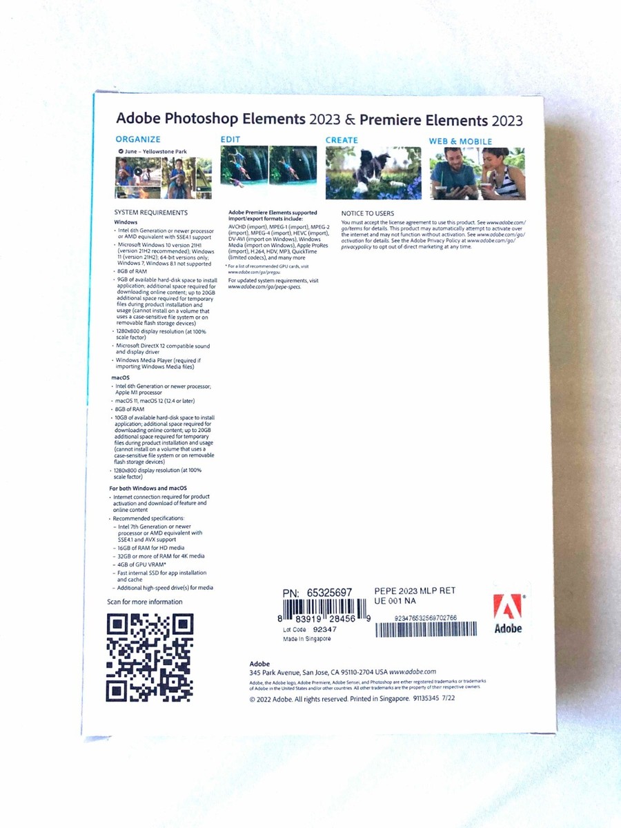 Adobe Photoshop Elements 2023 & Premiere Elements 2023 ship Adobe Photoshop Elements 2023 & Premiere Elements 2023 ship