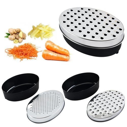 Stainless Steel Kitchen Cheese Grater with Container Storing Fruits Cheese Box - Picture 2 of 10