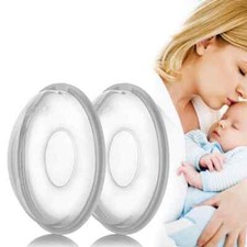 2Pcs Breastmilk Collector Shell Reusable Nursing Pad Nipple Suction Container