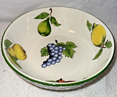 Tiffany & Co. Este Ceramiche Fruits Collection bowl 10.5'' Italy 2002