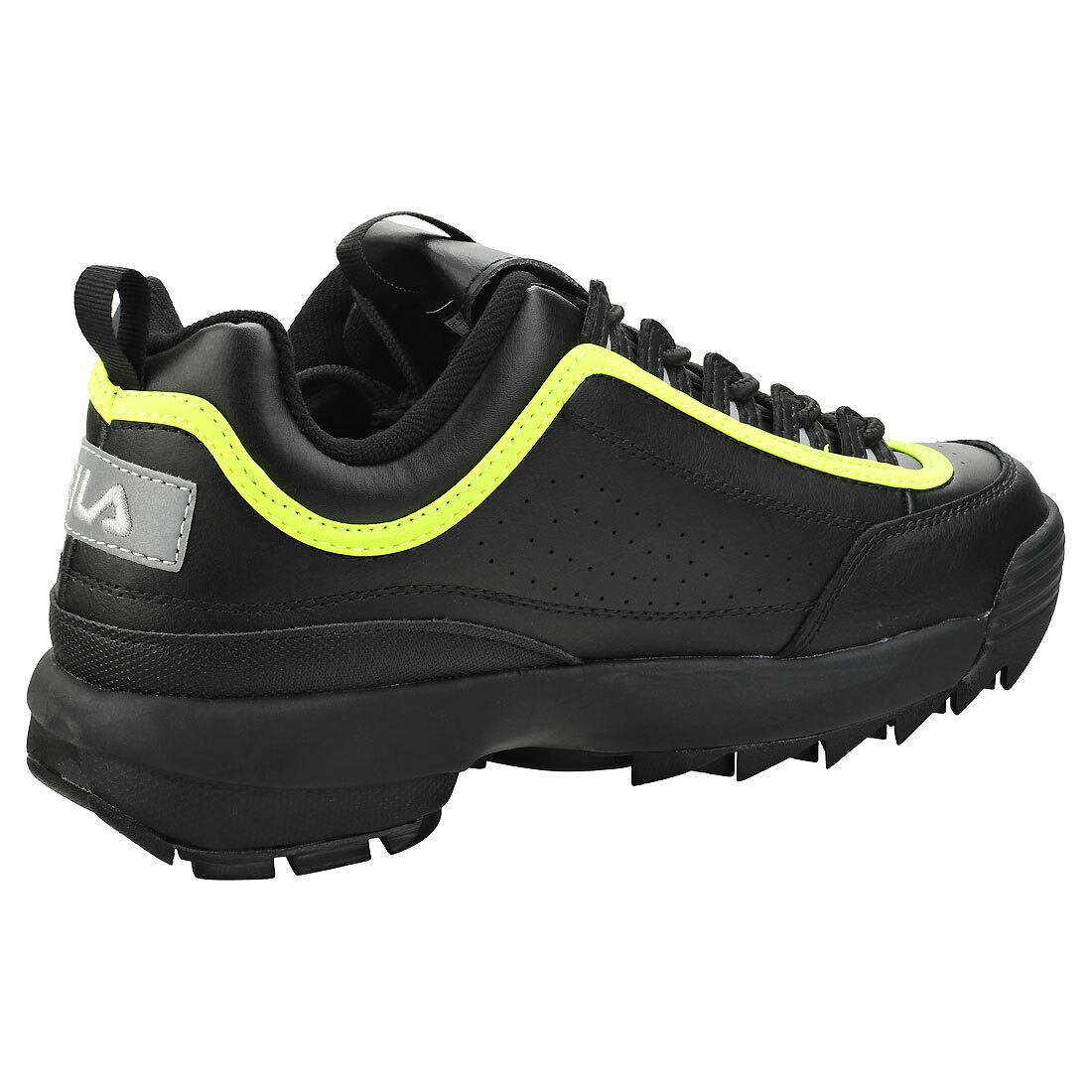 fila black disruptor ii platform trainers