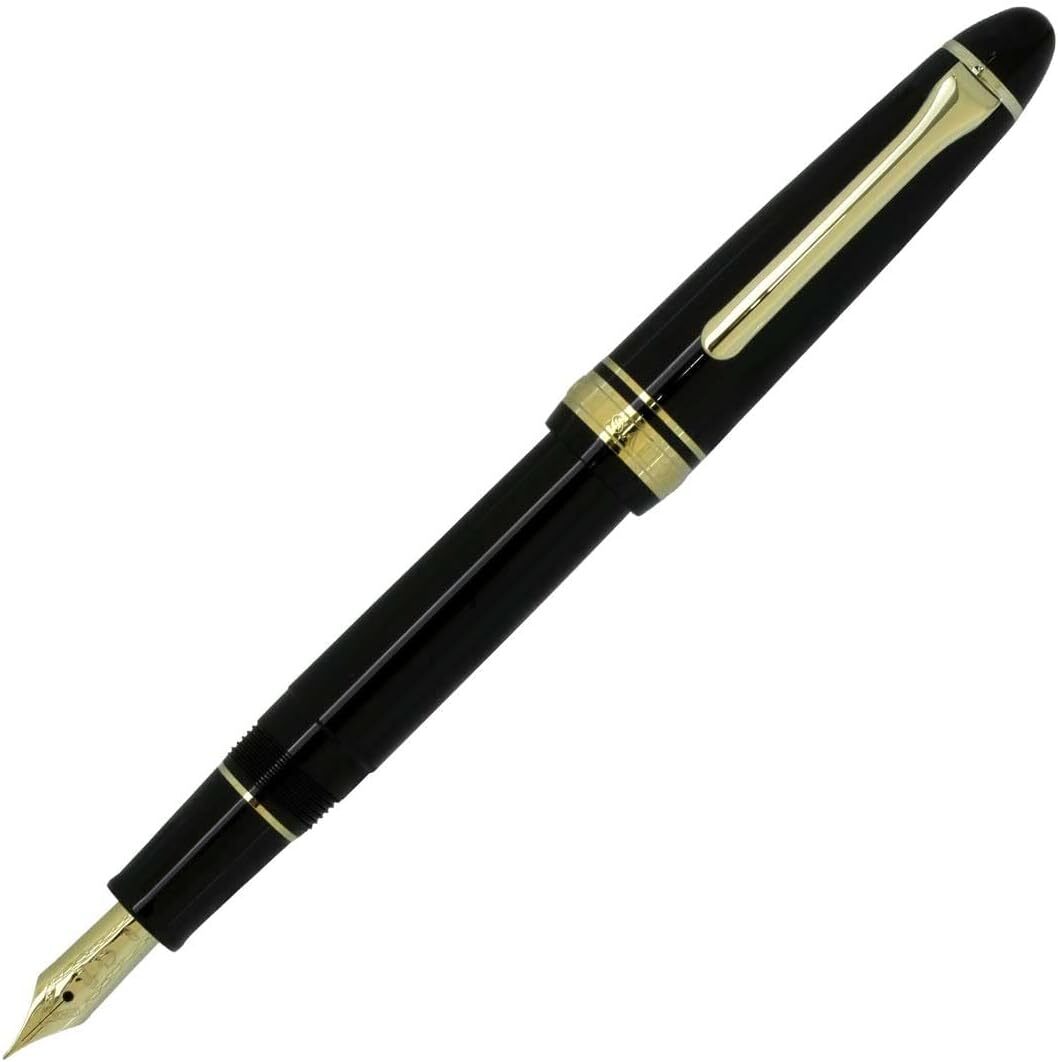 Sailor Fountain Pen Profit Casual Gold Trim Black Extra Fine 11