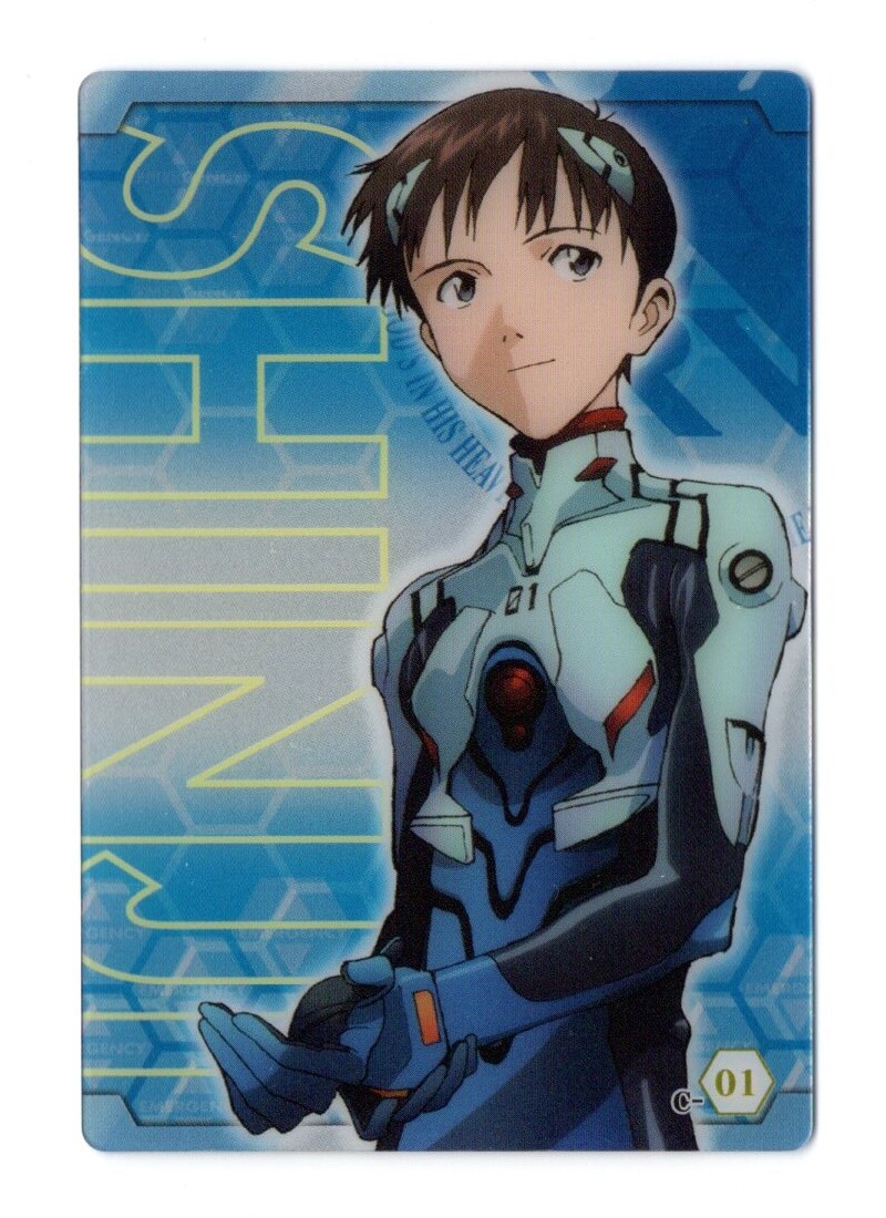 plastic card Neon Genesis Evangelion EVA anime Ikari Shinji | eBay