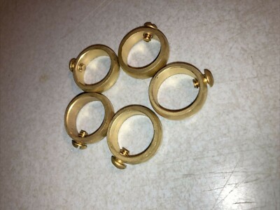 Weathervane Brass Retainer Ring with Set Screw for 3/4'' Rods - Lot of 5