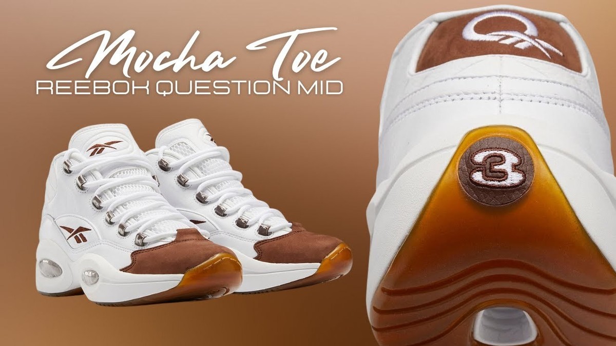 ★Reebok★QUESTION MID 27cm ホワイト ブラウン Reebok Question Mid Mocha Toe Allen Iverson A.I. Gum Brown GX0241