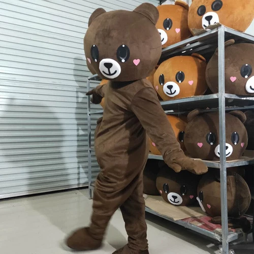 Teddy Bear Mascot Costume Role-playing Halloween Party Set for Adults - Bild 12 von 16