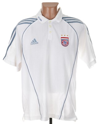 BAYERN MÜNCHEN 2005/2006 FUSSBALL POLOSHIRT TRIKOT ADIDAS GRÖSSE L ERWACHSENE