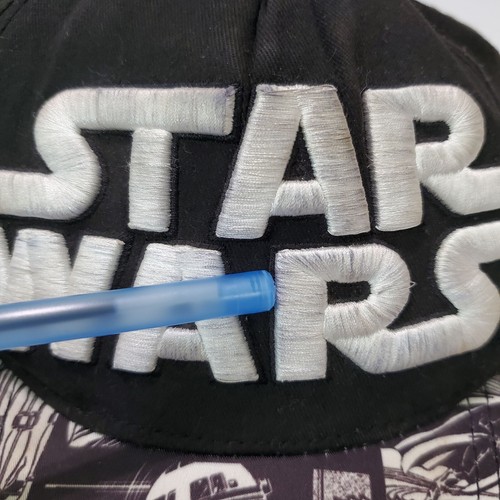 Star Wars Boys Hat Small/Medium Yeats Black Snapback Comic Strip Logo READ - Picture 4 of 14