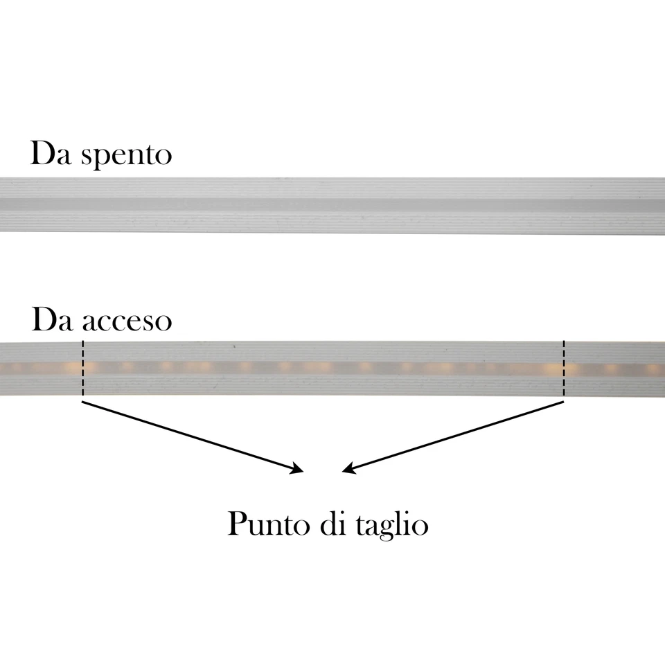 STRISCIA LED AL METRO 220V 10W/M IP65 LUCE NEON LED TAGLIO OGNI 10 CM S45 SILAMP - Image 3 of 4