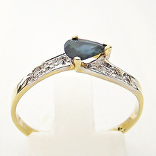Ring Gold 585er / 14 k Saphir Diamant Saphirringe Brillant Edelsteine