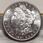 1881-S BU Morgan Silver Dollar Better Date Better Mint Looks Awesome V