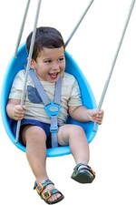 Baby Blue Swing For Toddlers Ergonomic Adjustable Indoor Outdoor Use