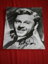 Mickey Rooney ,Autogramm,  auf Grossfoto