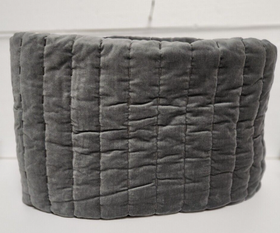 Full/Queen Channel Stitch Velvet Quilt Charcoal Grey Threshold eBay