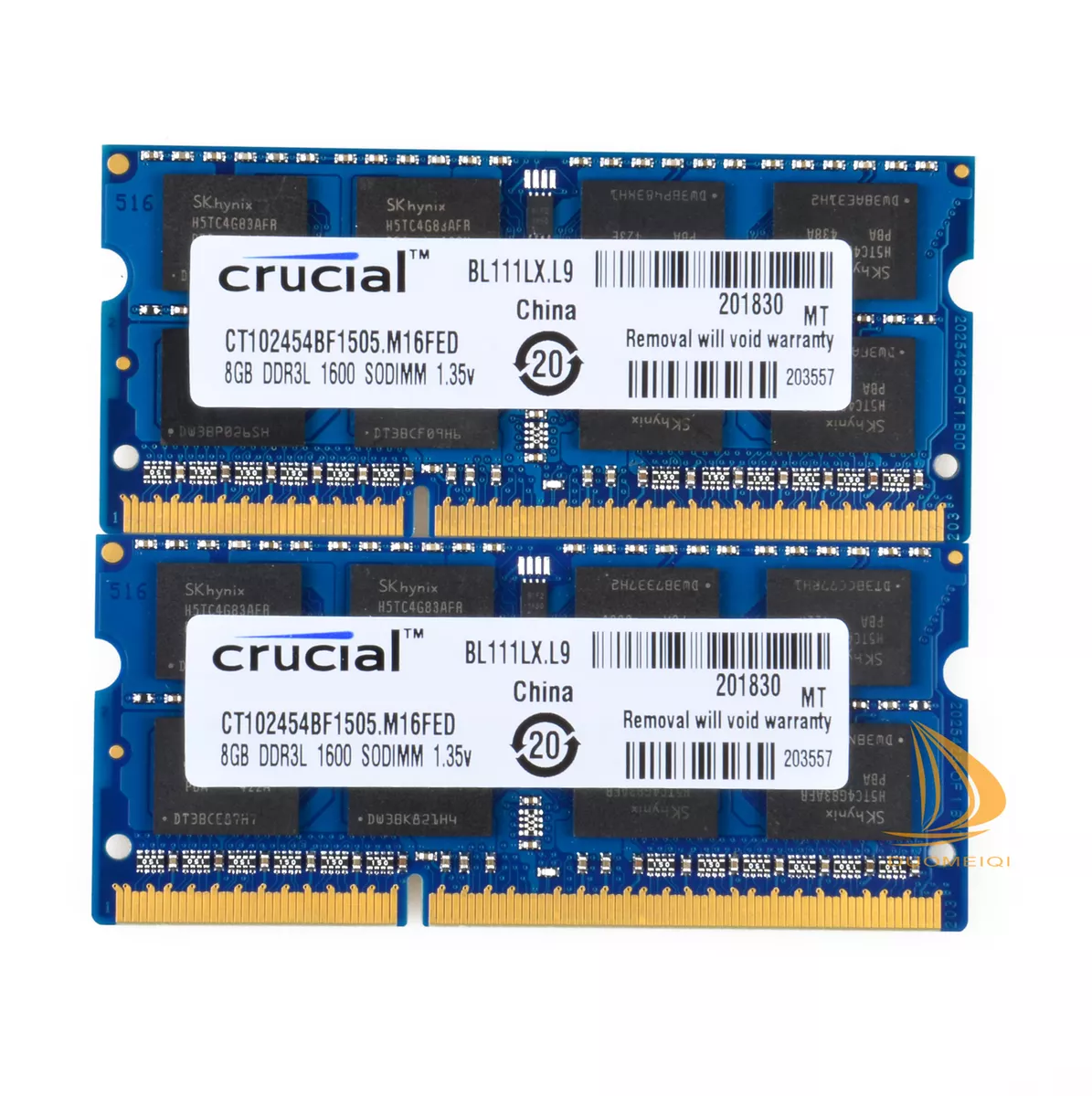 Crucial 16GB 2x 8GB 2Rx8 DDR3L 1600Mhz PC3L-12800S SODIMM RAM ...