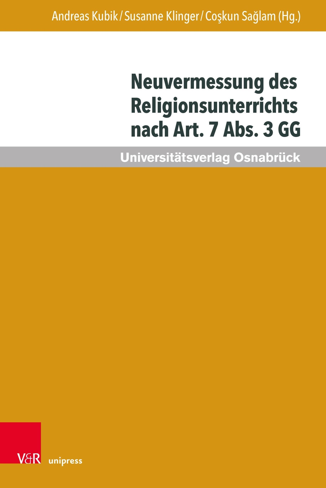 Neuvermessung Des Religionsunterrichts Nach Art. 7 Abs. 3 Gg | Kubik