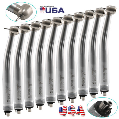 10pcs Dental High Speed Turbine Handpiece Push Button 4 Hole For NSK Pana Max OR