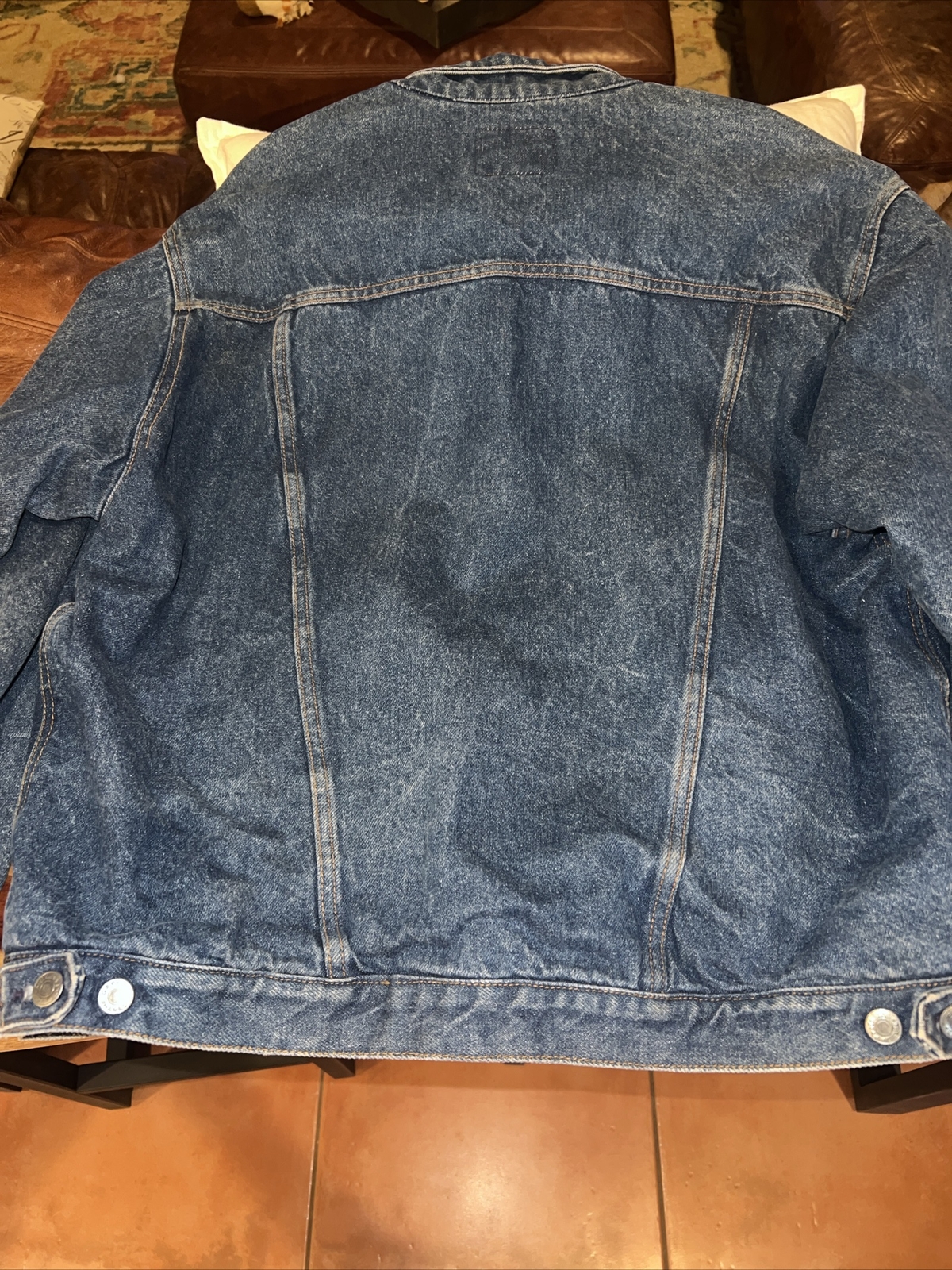 GAP Work Force Blanket Lined Jean Jacket Large Vi… - image 8
