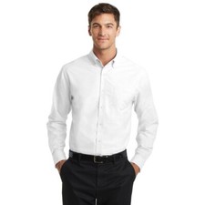 Port Authority Superpro Oxford Shirt. S658 White X-Large