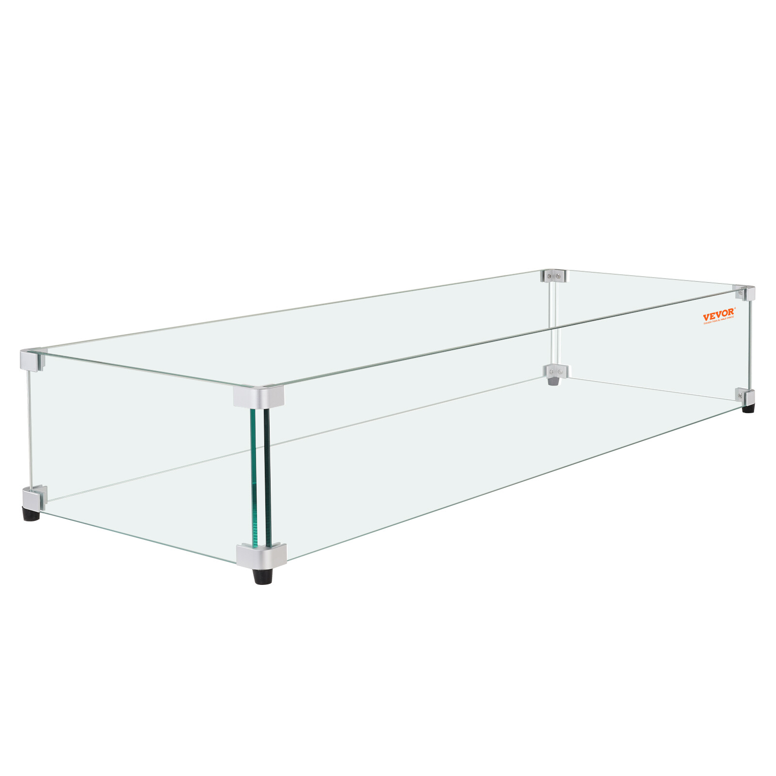 VEVOR Braciere Paravento Vetro Temperato 36x16x7.5: Sicurezza e Fiamma