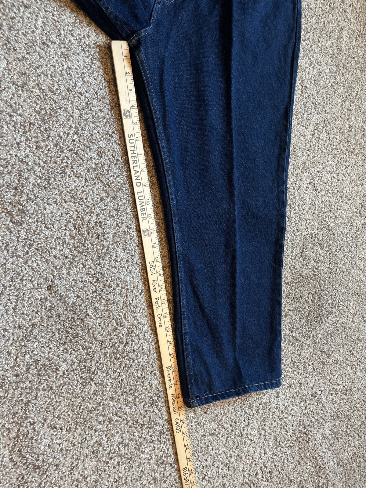 Wrangler Men's Five Star Relaxed Fit Jeans 44x30 Actual 42 X 25 100% Cotton New - View 9