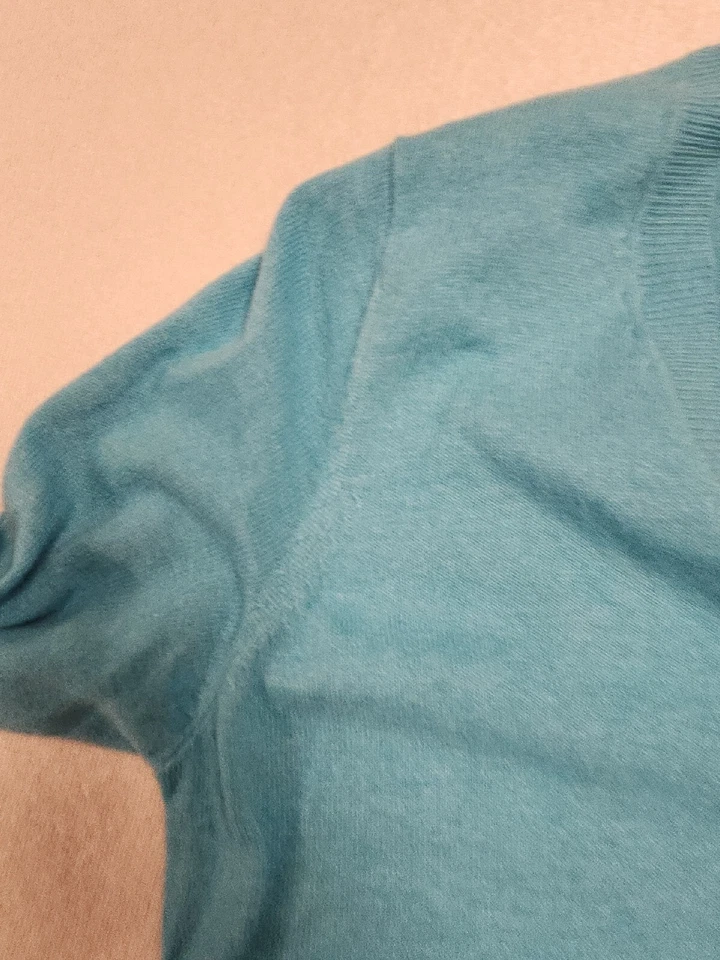 Новый Joe свежий кашемир смесь бирюза V шеи свитер большой  - Изображение 4 из 4