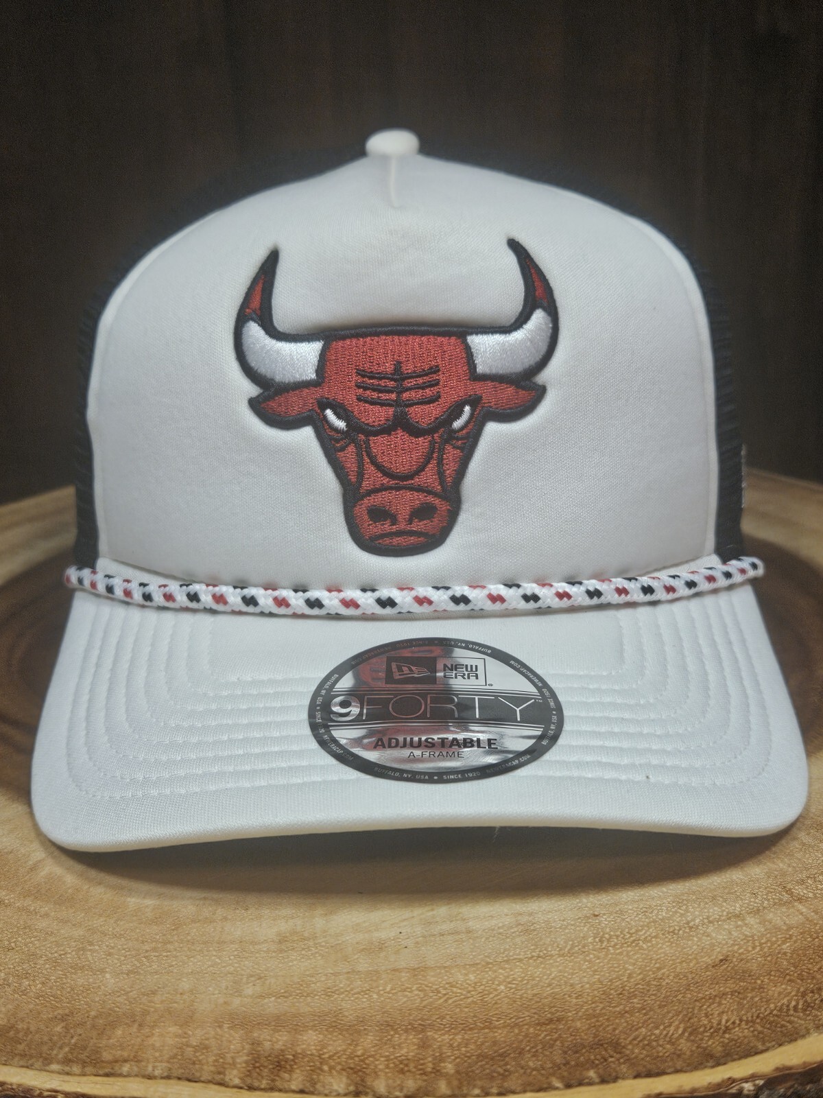 Chicago Bulls New Era 9Forty Golfer Rope A Frame Snapback Hat Cap NBA