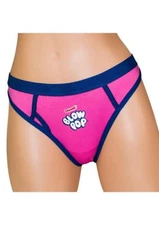 Charms Blow Pop Thong 1x2x Plus Candy Pantie Pink Blue Logo Hi-Cut Lingerie Gift
