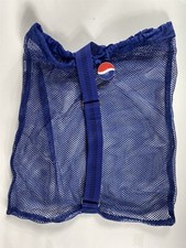 Borsa Pepsi blu in rete sportiva da spiaggia palestra con tracolla - 18" x 20"