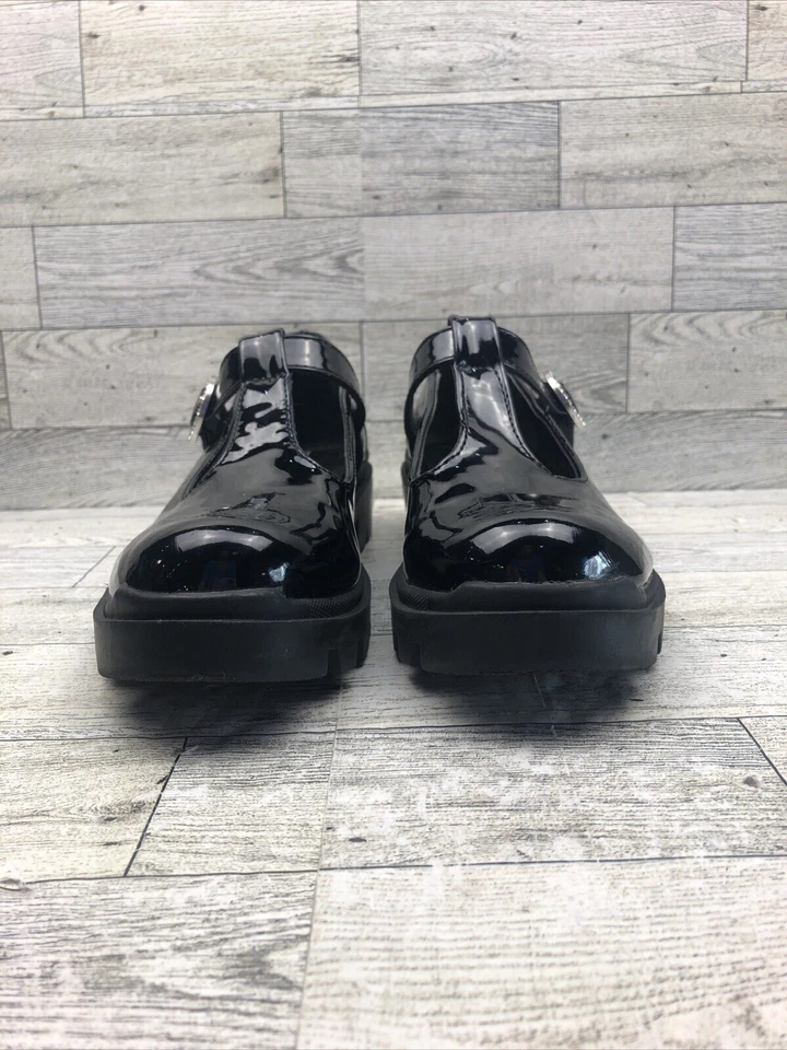 STEVE MADDEN charol negro Mary Jane “Minnie” suela talla 2 Foto 2 de 4