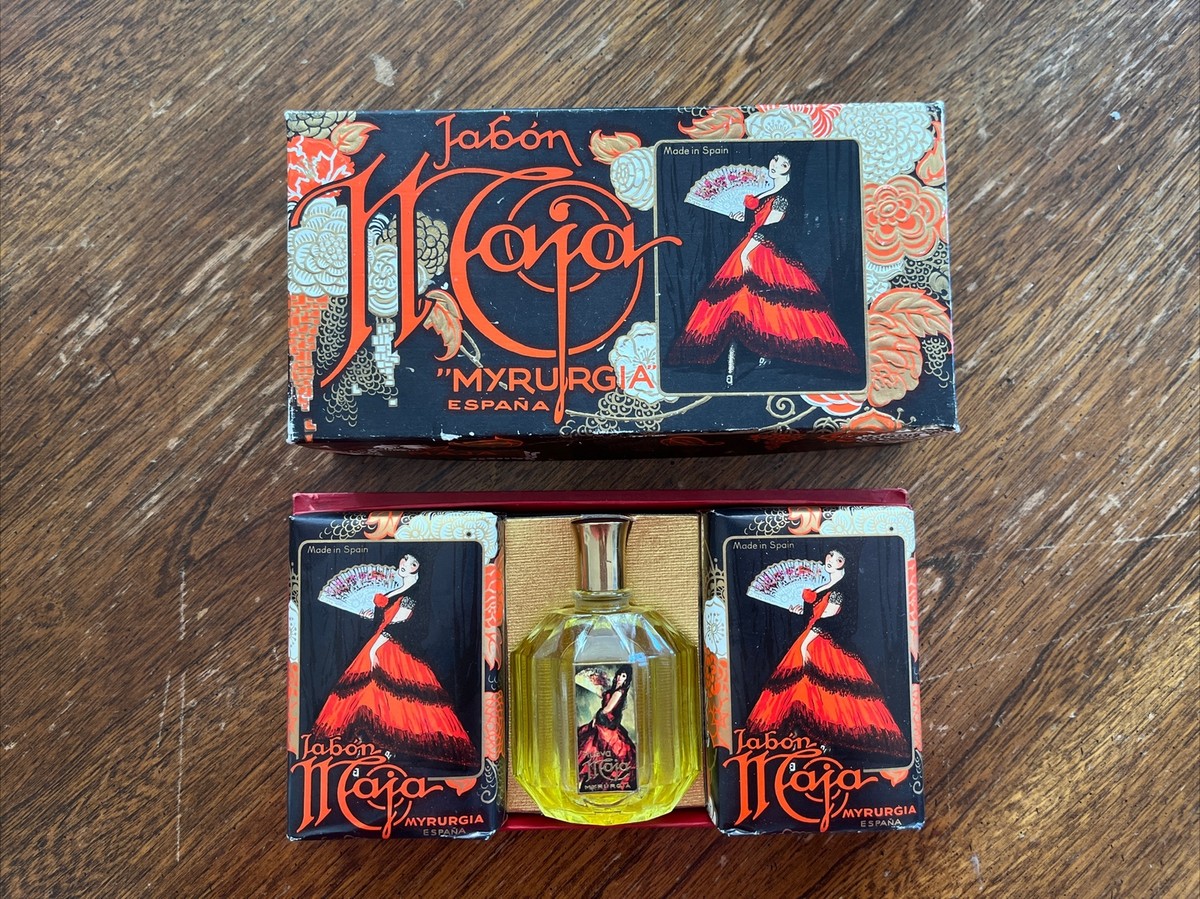 Jabon Maja MYRURGIA ESPANA Perfume & 2 Soaps From Spain In