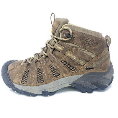 Keen Voyageur Mid Women Sz M Vented Hiking Boots Brown