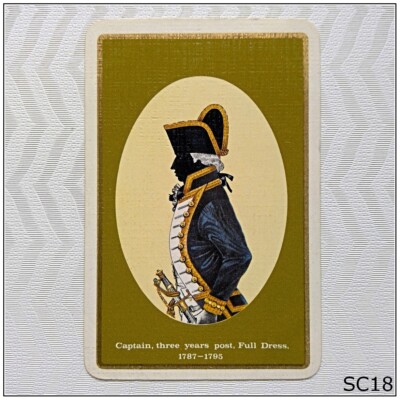 Captain Three Years Post Full Dress 1787-1795 Playing Swap Card (SC18)