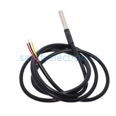2PCS Waterproof Digital Heat Probe or Sensor DS18B20 DS18S20 for Arduino