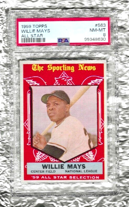 1959 Topps PSA 8 Willie Mays All Star NM-MT # 563 San Francisco Giants