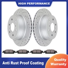 Rear Brake Rotors Brake Pads Brakes for Silverado 1500 Sierra 1500 Rotor Pad Kit