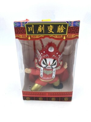 Traditional Chinese Opera Face Changing Doll Toy Red Gold Silver White