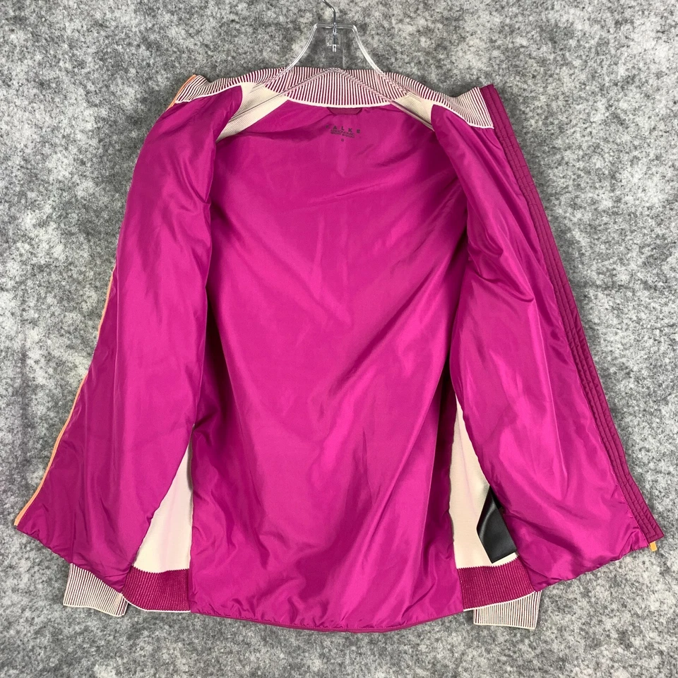 Chaqueta Falke Mujer Pequeña Marfil/Rosa Ergonómica Sistema Deportivo Cremallera $433 Foto 4 de 4