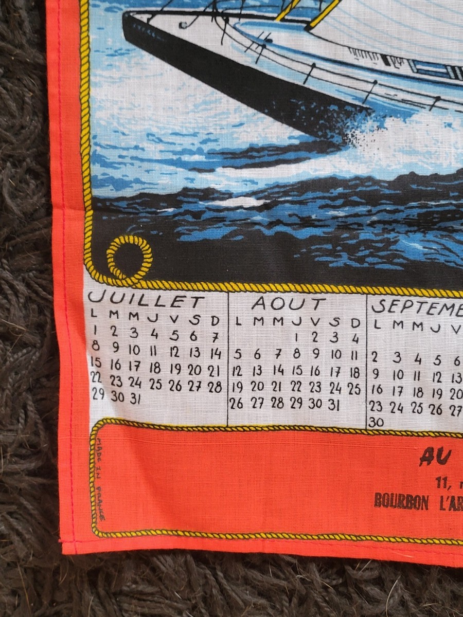 Torchon motifs bateaux, navires - : décoration marine
