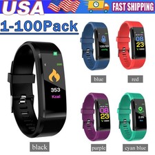 USA Sports Fitness Tracker Watch Heart Rate Blood Pleasure Activity Monitor Lot